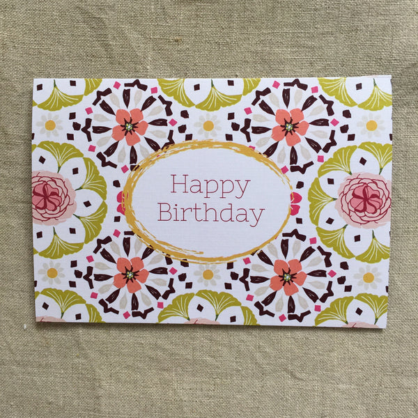 Birthday Flowers Card