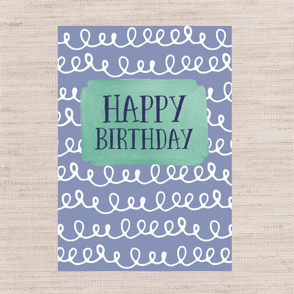 Birthday Squiggles Card